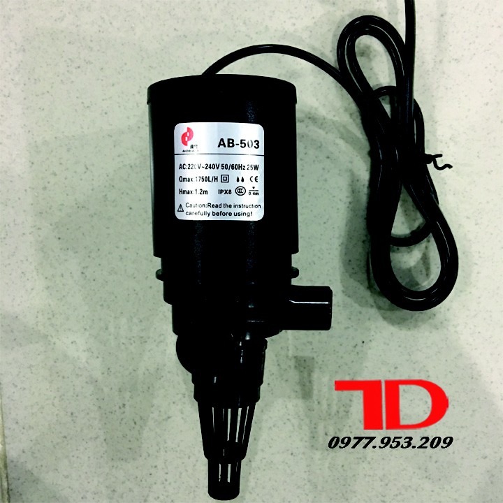 Máy bơm bể cá 25W, Bơm sục bọt bể cá