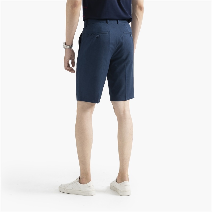 Quần Short Âu Nam Cao Cấp ARISTINO ASO052S2 Quần Ngố Đùi trơn màu chất vải polyester mềm mại đứng dáng suông vừa