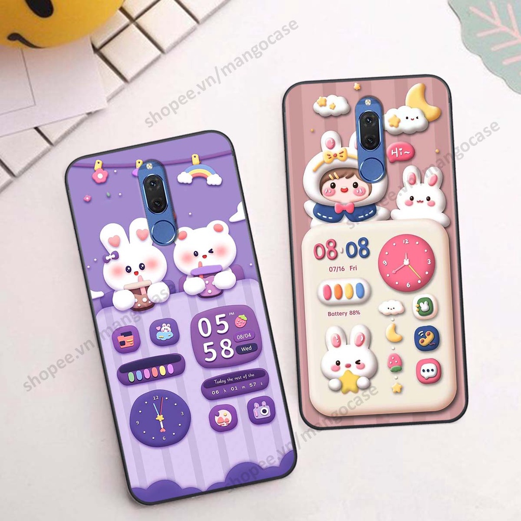 Ốp lưng Huawei Nova 2i hình gấu, thỏ, đồng hồ cute dễ thương