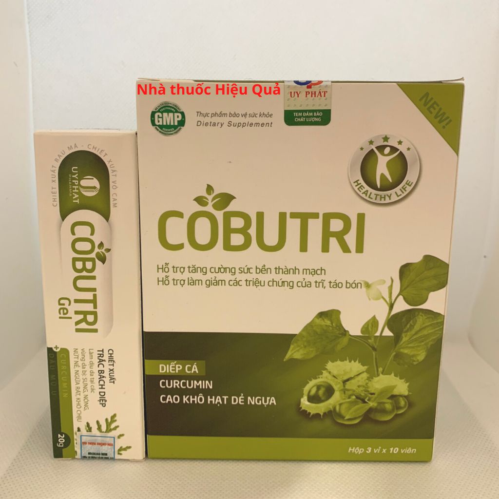 Viên uống COBUTRI I Hỗ trợ cho người bệnh trĩ, táo bón I Hàng chính hãng, hoàn toàn thiên nhiên.thuochieuqua