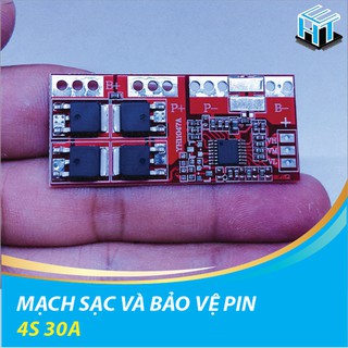 MẠCH SẠC VÀ BẢO VỆ PIN 4S 30A  lithium