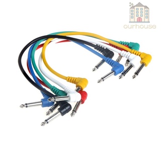 Set 6 dây cáp kết nối đàn guitar nhiều màu