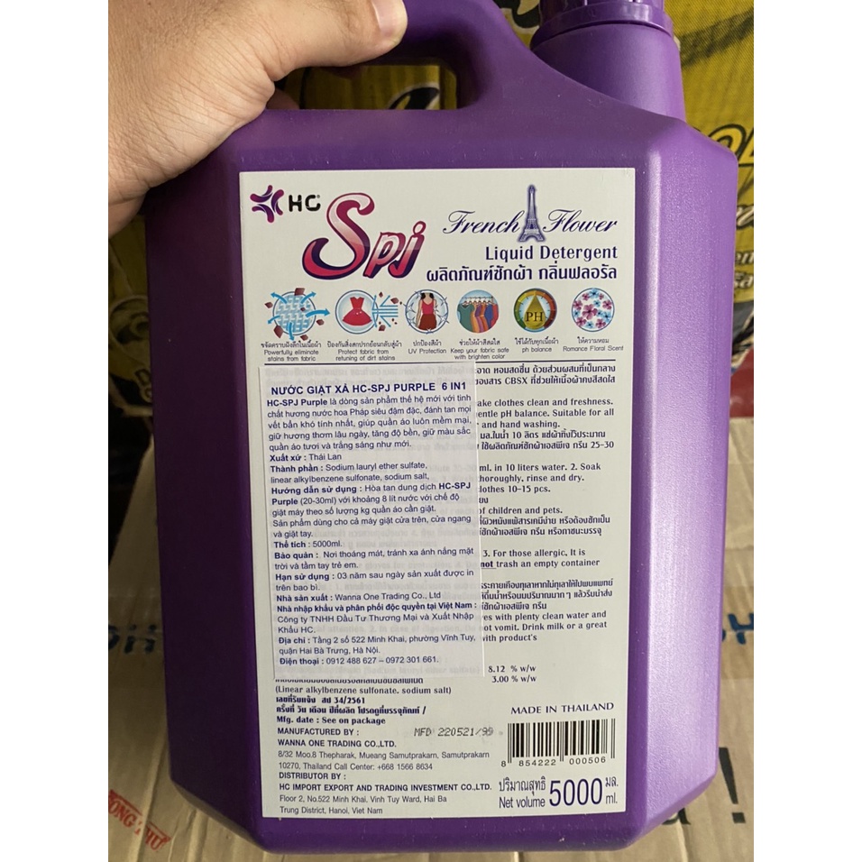 { SIÊU ĐẬM ĐẶC-SẠCH-THƠM}Nước giặt HC- For 6IN 1 THÁI LAN