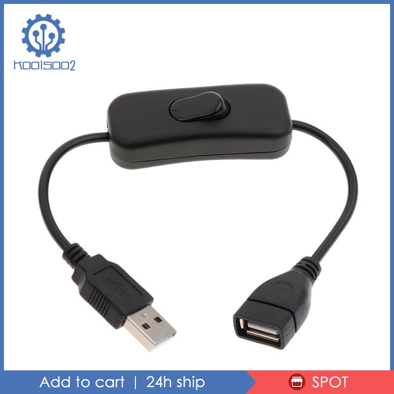 Dây Cáp Nối Dài Koolsoo2 Cổng USB Với Công Tắc Bật / Tắt