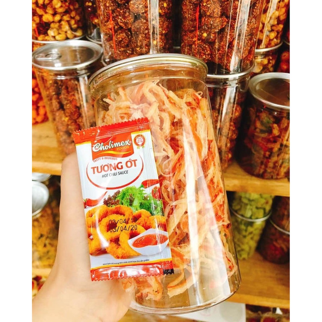 500g Mực Xé Sợi Hấp Nước Cốt Dừa NCFOOD
