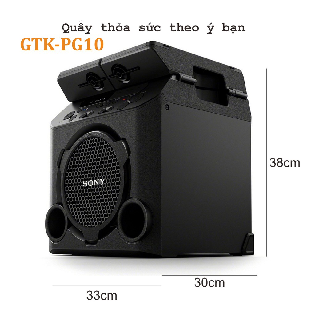 Loa Nghe Nhạc Hát Karaoke Công Suất Lớn SONY GTK-PG10 - Tặng Balo Sony Extra Bass