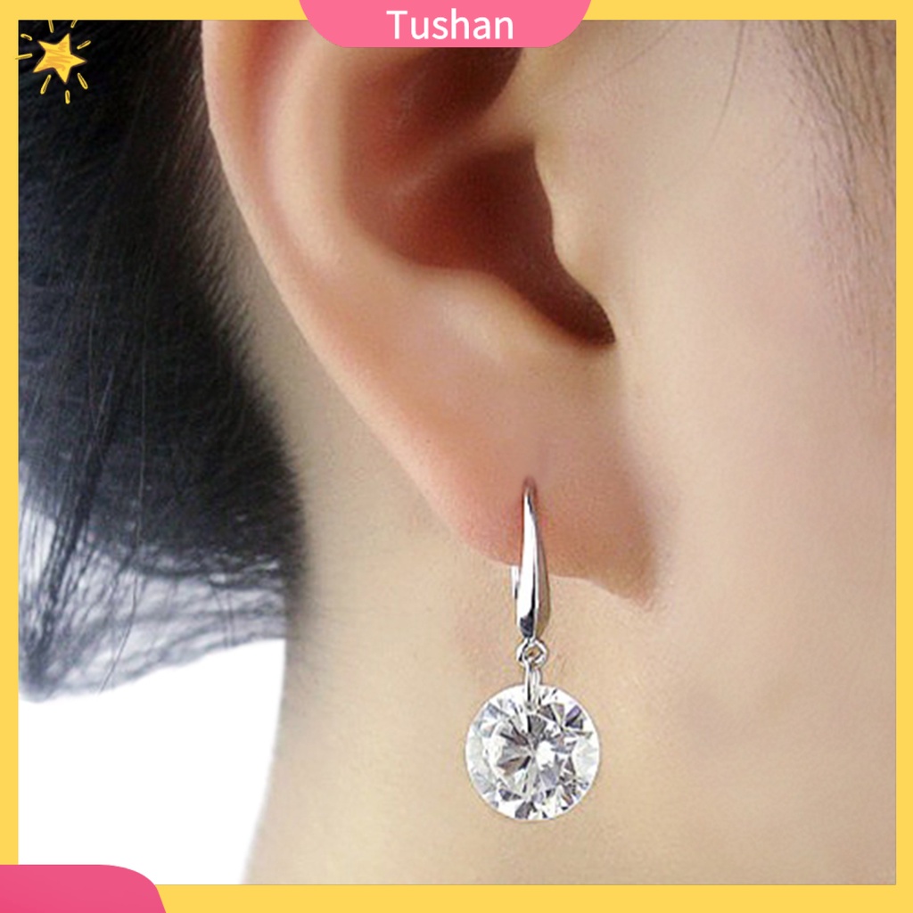 Hoa tai mạ bạc dáng dài thời trang cho nữ