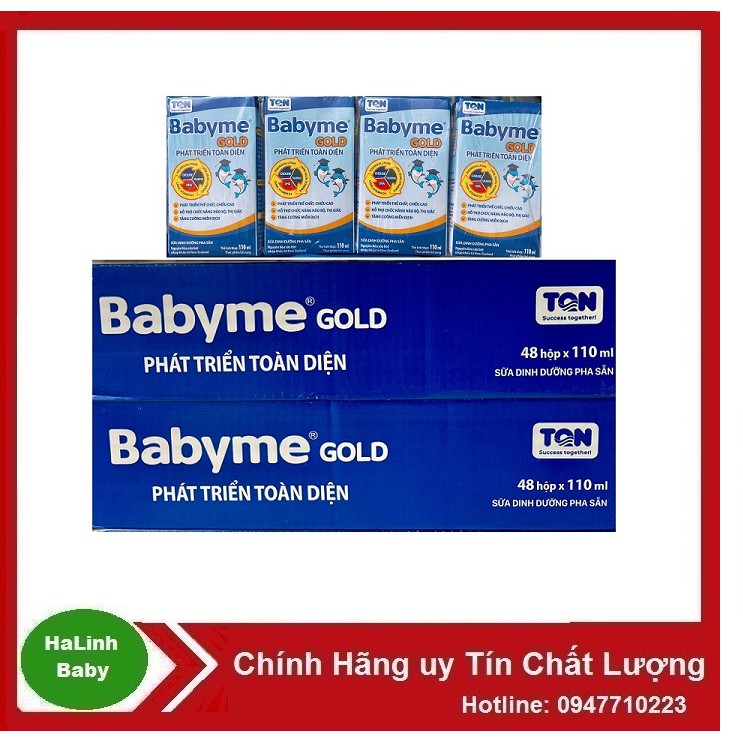 Sữa Bột Babymy gold Pha Sẵn 110ml [Thùng 48 hộp] Date 2022