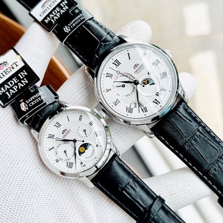 Đồng hồ đôi nam nữ dây da orient sun and moon gen 3 ra-ak0008s10b