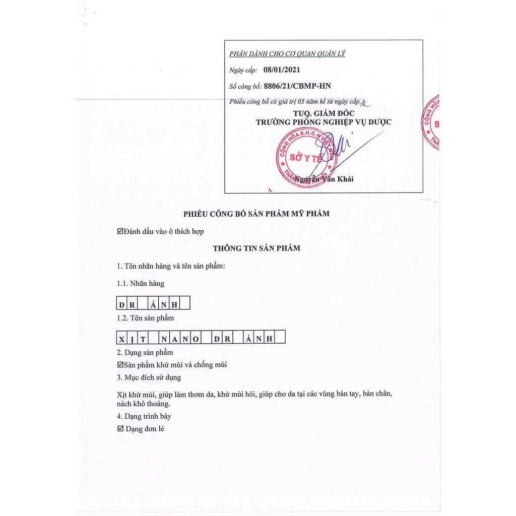 Xịt nano thanh khuẩn Dr. Ánh Khử mùi hôi nách hôi chân | BigBuy360 - bigbuy360.vn