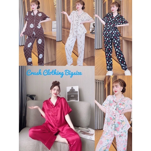 [Mẫu Đẹp] Pyjama Đồ Bộ Bigsize 55-100kg Diện cực Đẹp Chất Gấm Cao Cấp