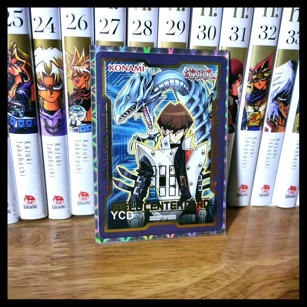 Thẻ bài yugioh chính hãng KAIBA & BLUE-EYES WHITE DRAGON -FIELD CENTER CARD