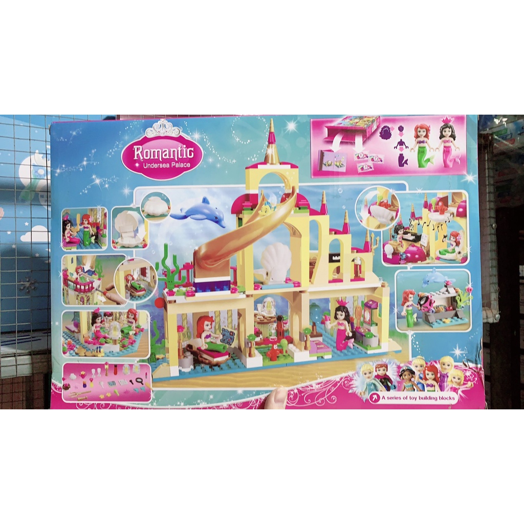 Bộ Đồ Chơi Lắp Ráp Mô Hình Lâu Đài Của Mỹ Nhân Ngư
