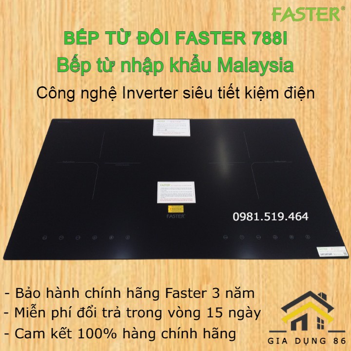 Bếp từ Faster FS 788I - Nhập khẩu nguyên chiếc Malaysia / Bảo hành chính hãng 3 năm