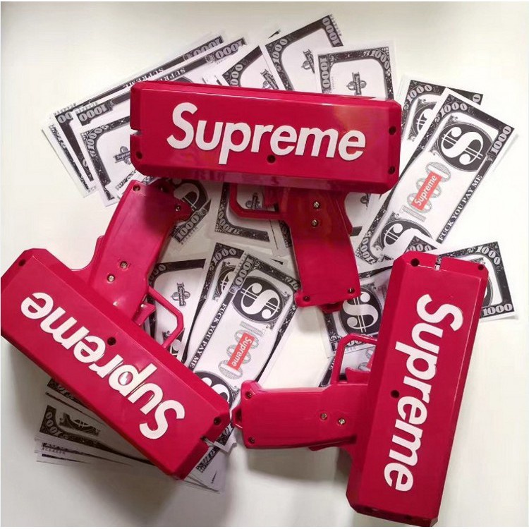 Súng Bắn Tiền Đồ chơi Party Supreme Money Full Box hàng chuẩn đẹp (chọn màu)
