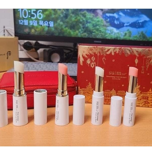 [MẪU MÓI] Set Son dưỡng Su:m37 Time Energy Moist Lip Balm