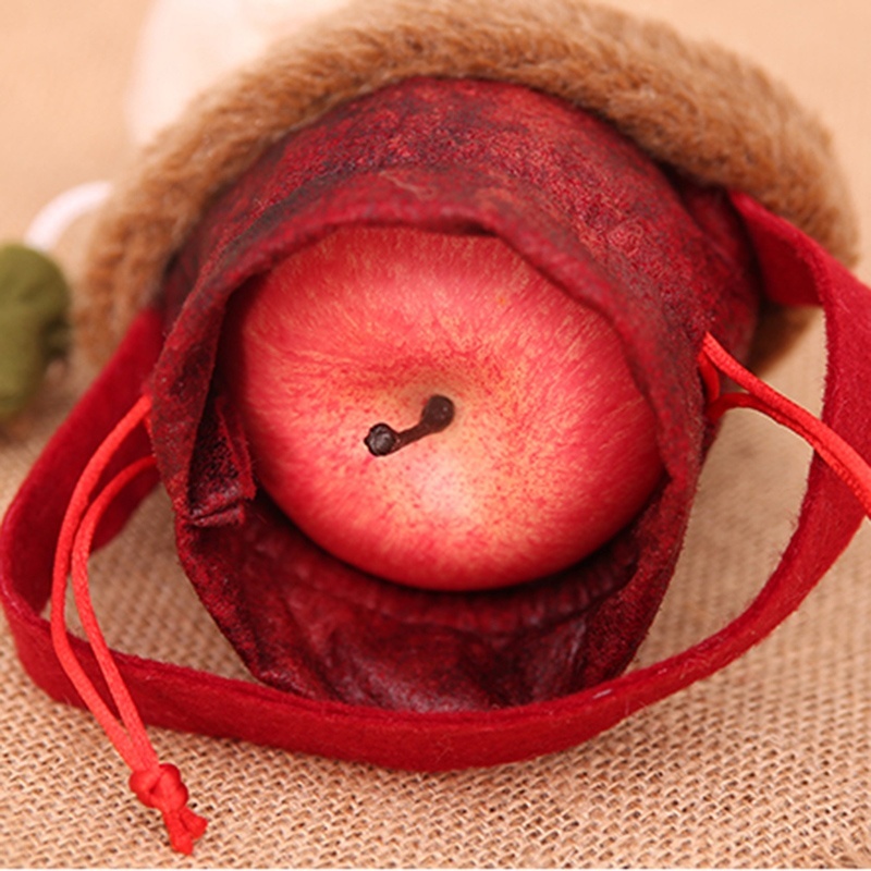 Giỏ Đựng Kẹo Hình Ông Già Noel / Táo Trang Trí Bàn Làm Việc