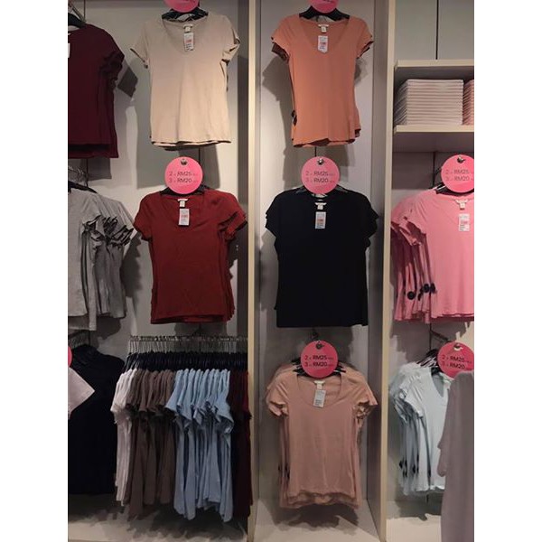 Combo 5 áo phông HM xách tay