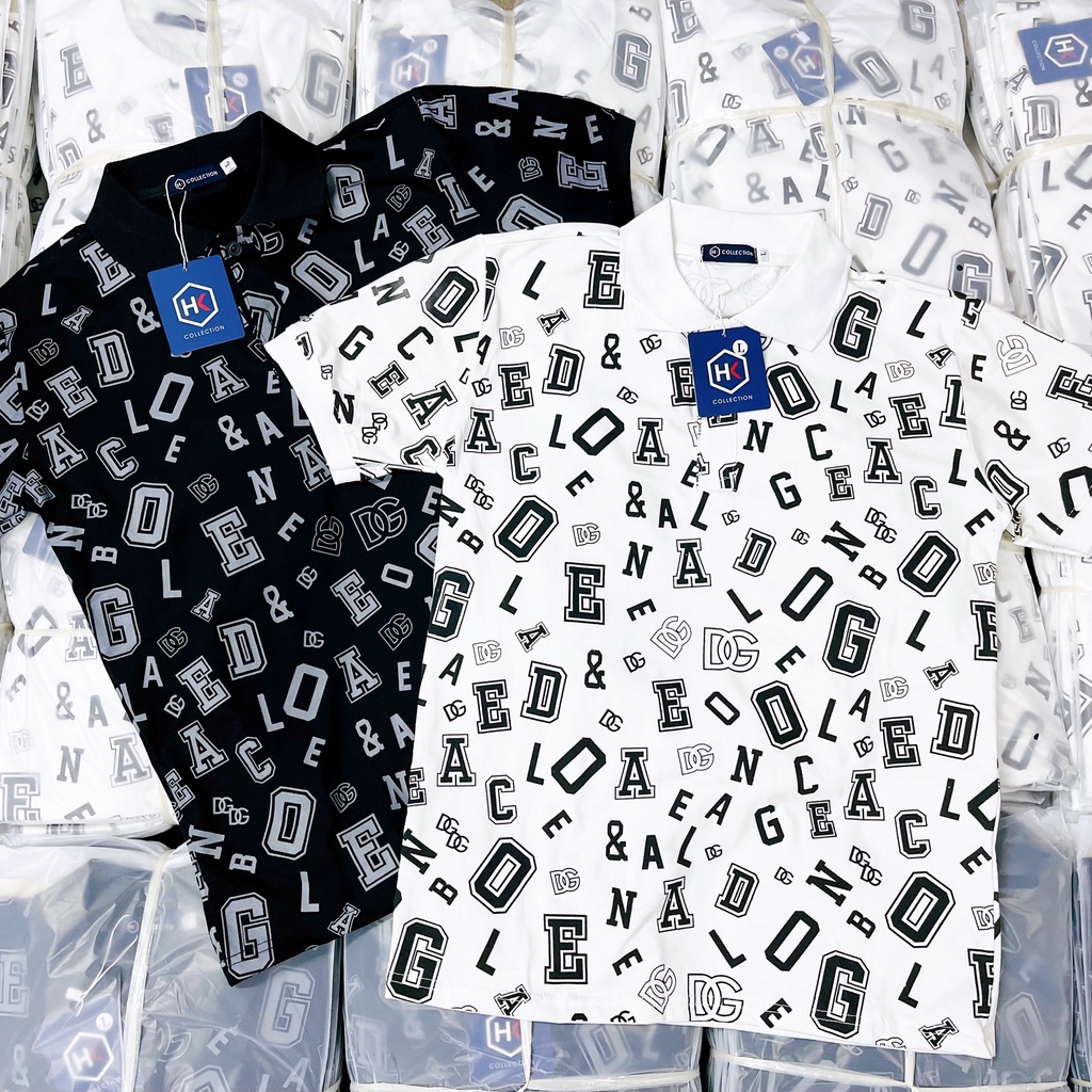 Áo thun POLO nam có cổ tay ngắn chất vải cotton co dãn in họa tiết 3D chữ nổi siêu đẹp mẫu mới nhất shop KING77_FASHION