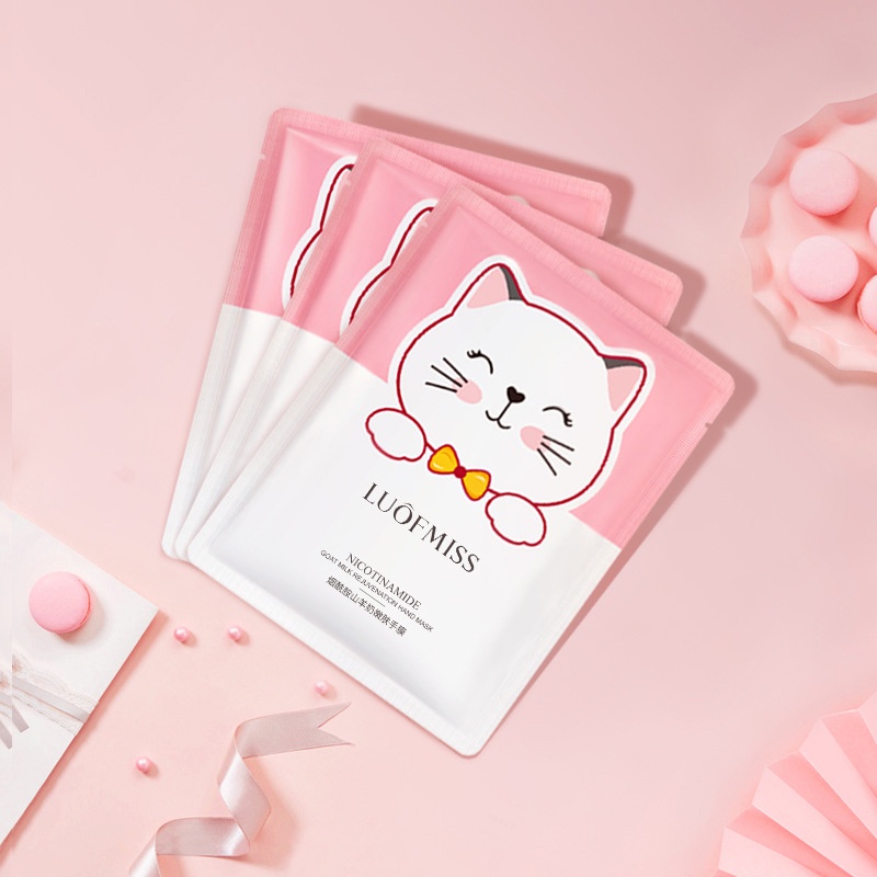 Mặt Nạ Sữa Dê Niacinamide Dưỡng Ẩm Tẩy Tế Bào Chết Làm Trắng Da Tay / Chân