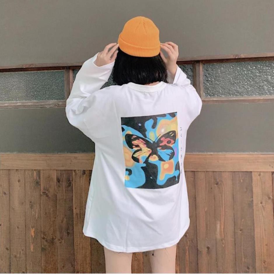 Áo Dài Tay BƯỚM 2 Màu Unisex