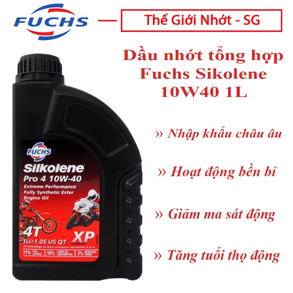 Nhớt xe máy fuchs silkolene pro 4 10w40 - ảnh sản phẩm 1