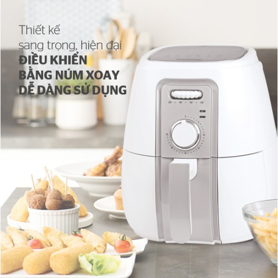 Nồi Chiên Không Dầu Sunhouse SHD4023W (3.0L) - Hàng Chính Hãng