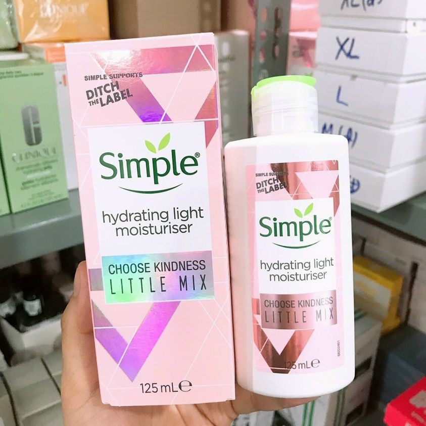 Kem Dưỡng Ẩm Cho Da Nhạy Cảm Simple Hydrating Light Moisturiser 125ml phiên bản giới hạn