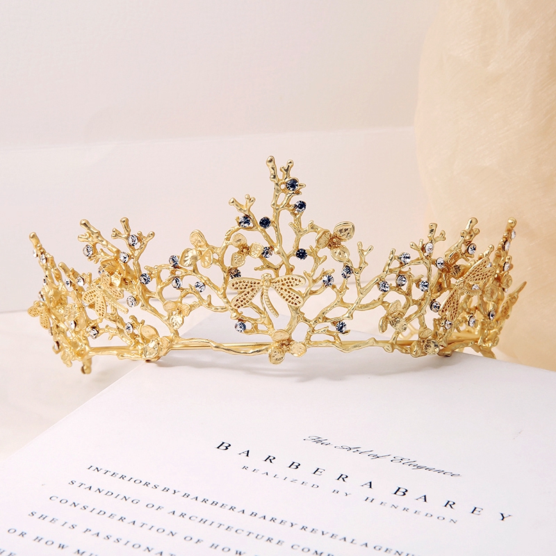 Vương Miện Mạ Vàng Sang Trọng Phong Cách Vintage