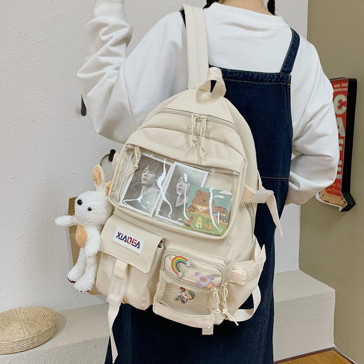 Balo Đi Học Mềm Trong Suốt Thiết Kế Sáng Tạo Đáng Yêu Cho Nữ Kiểu Hàn Quốc