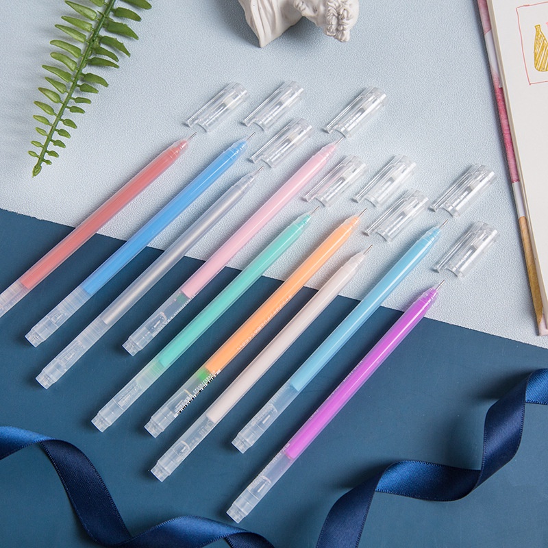 Bút Đánh Dấu Văn Phòng Phẩm 9 Màu Sắc Kích Cỡ Lớn Tiện Dụng