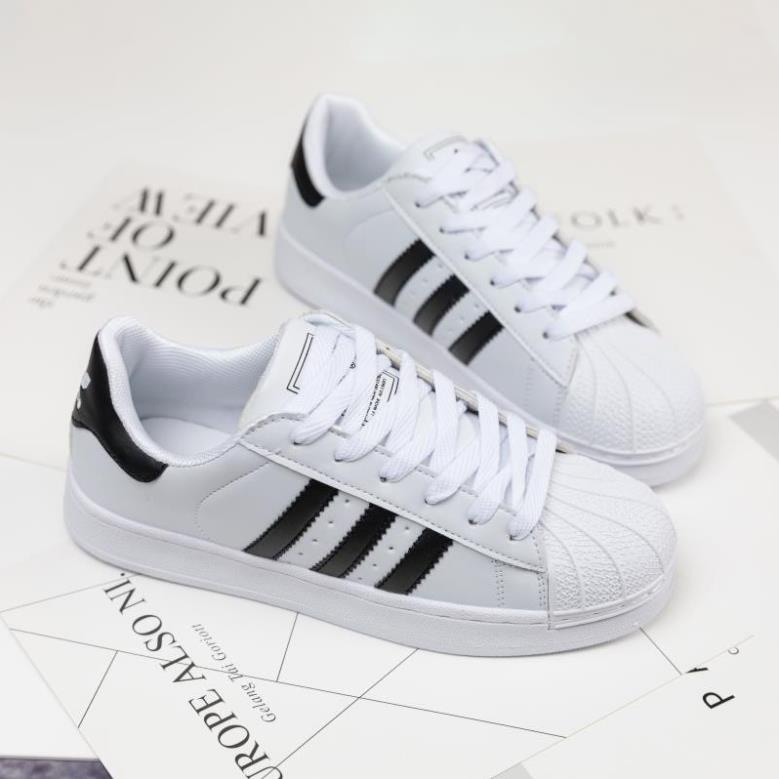 Hàng Có Sẵn! Giày Thể Thao Adidas Superstar Màu Trắng Đen Cho Nam Và Nữ 🚎
