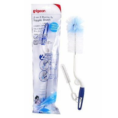 Cọ rửa bình sữa pigeon ni lông xoay 360 độ cực bền