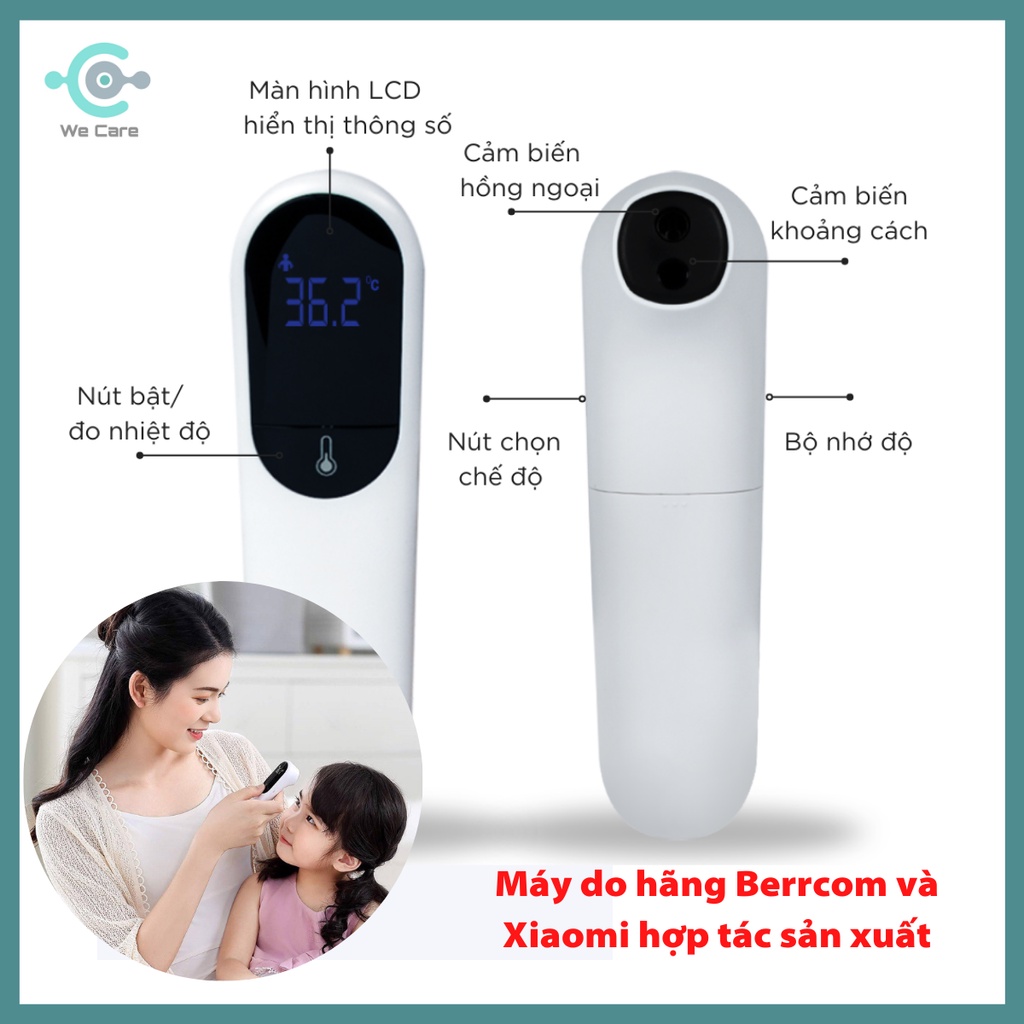 [CHÍNH HÃNG] Nhiệt Kế Điện Tử Hồng Ngoại Berrcom JXB-305, Máy Đo Thân Nhiệt, Đo Nhiệt Độ 3 trong 1, Bảo Hành 12 Tháng