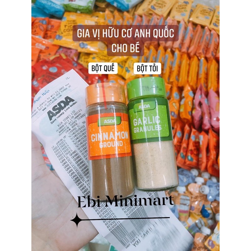 GIA VỊ HỮU CƠ (BỘT TỎI, BỘT QUẾ)