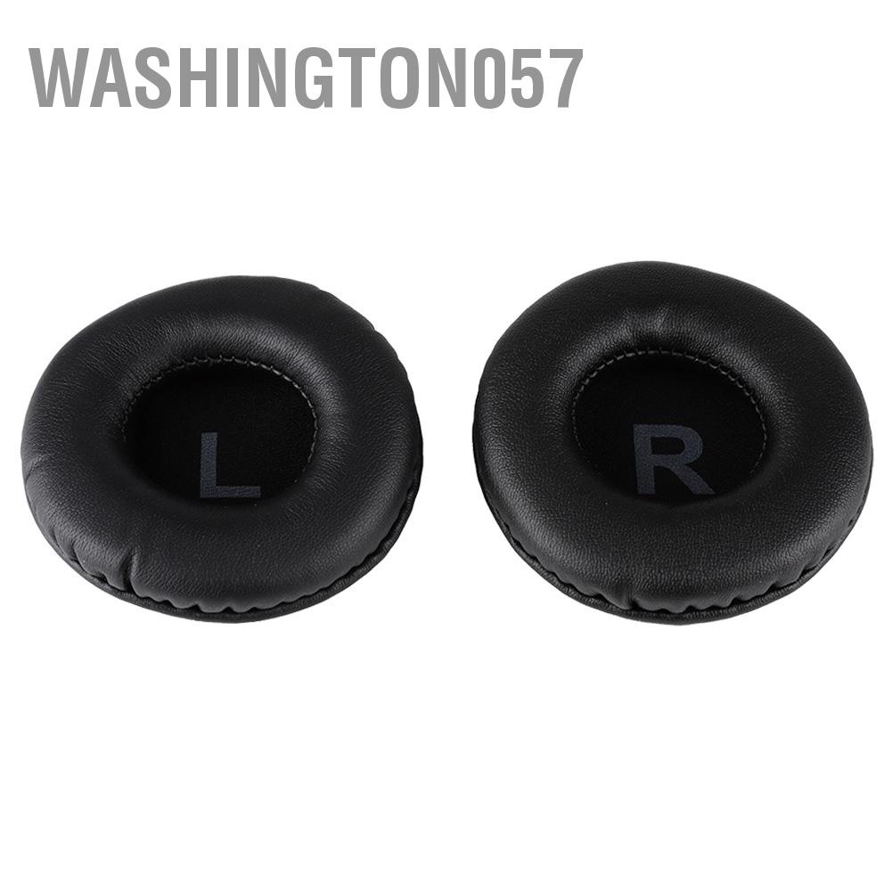 Washington057 2pcs 80mm Universal Replacement Ear Pad Cushion with L R Mark for Earphone Headset