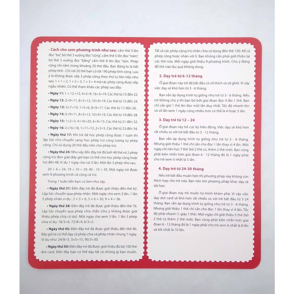 Sách - Flashcard - Dạy trẻ học Toán Dotcard tập 1 (hộp)-tái bản