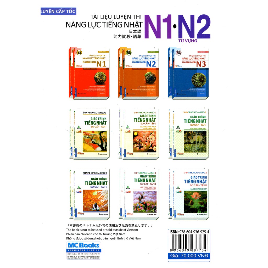 Sách - Tài Liệu Luyện Thi Năng Lực Tiếng Nhật N1 - N2