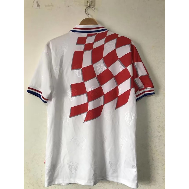 Áo Thun Thể Thao Tay Ngắn Mau Chóng Khô Ráo Phong Cách Đội Tuyển Croatia 1998 Size S-XXL