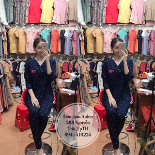 BỘ ĐỒ SAU SINH DÀI TAY(cotton 40-65kg)