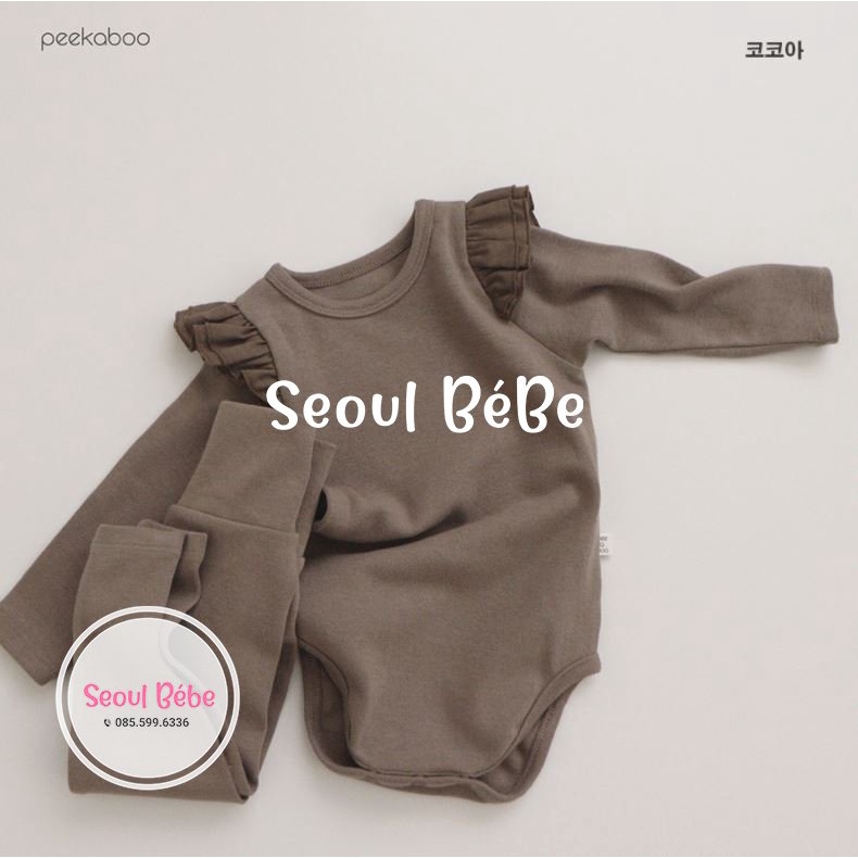 Bộ Mi-Nyong (jumpsuit/rời) cho bé bst mới nhất Peekaboo made in Korea