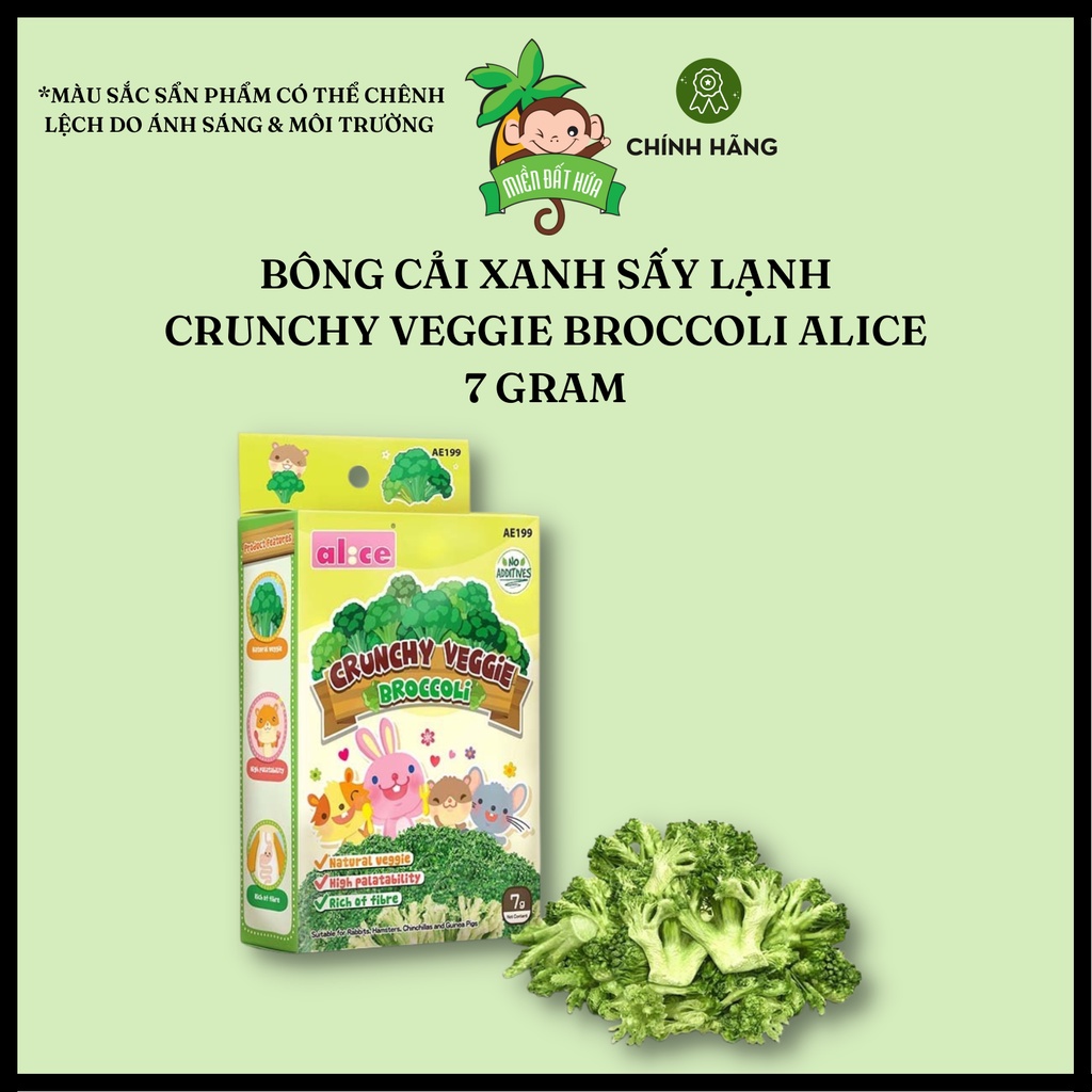 Ăn dặm thỏ bọ - Trái cây & rau củ sấy lạnh chính hãng Alice nhiều loại dành cho hamster, thỏ, bọ, chinchilla, rat,...