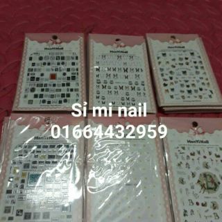 Hình dán móng trang trí làm nail 3d art