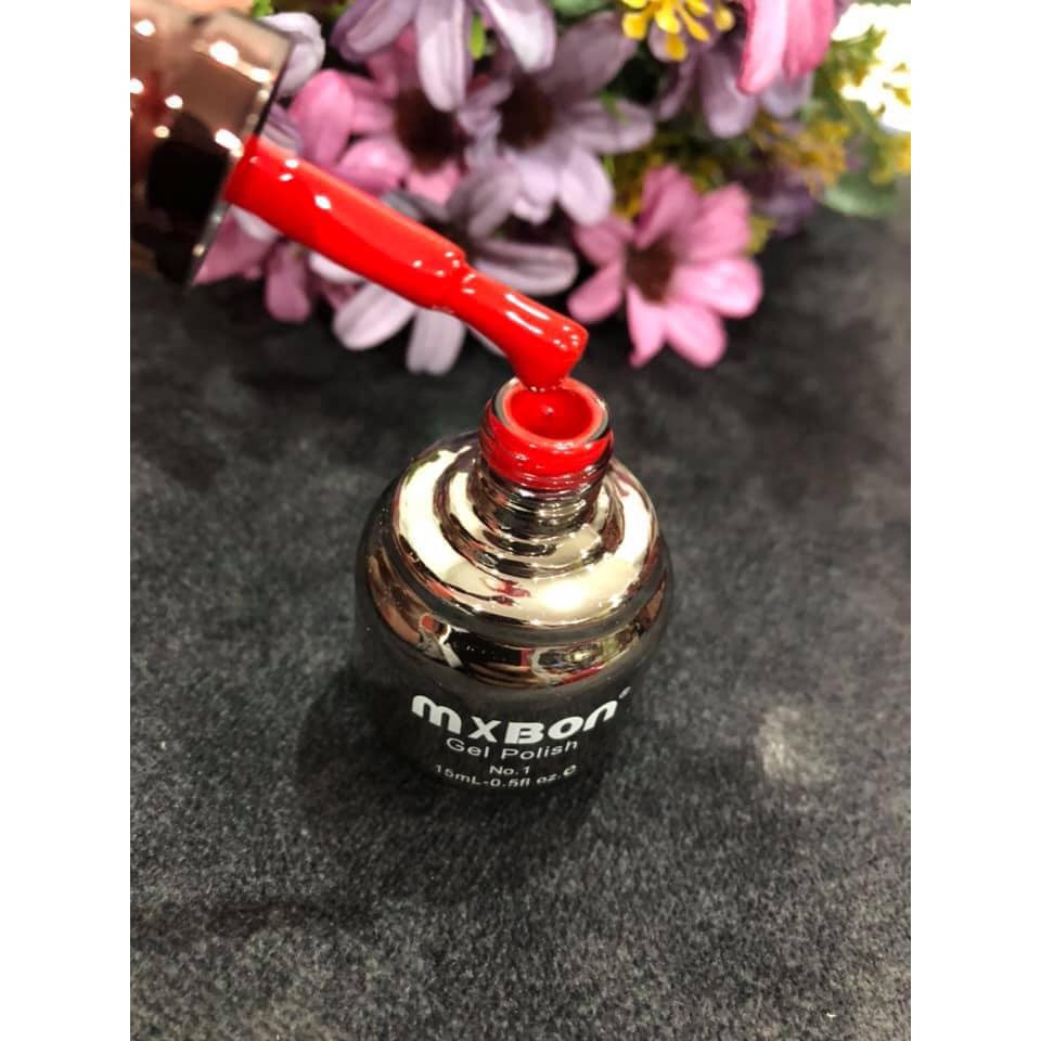 Sơn Gel MXBON Tone Đỏ Đẹp Quý Phái, Chất Sơn Chuẩn, Bóng Mượt (Lẻ 1 Chai)