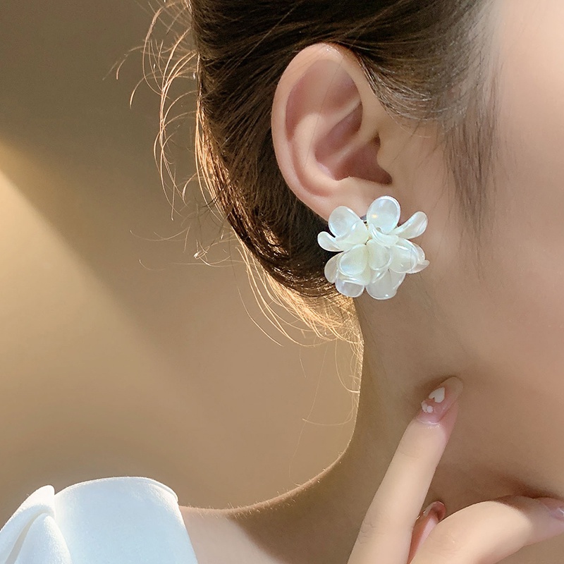 Bông Tai Mạ BạC 925 HìNh Hoa ThờI Trang
