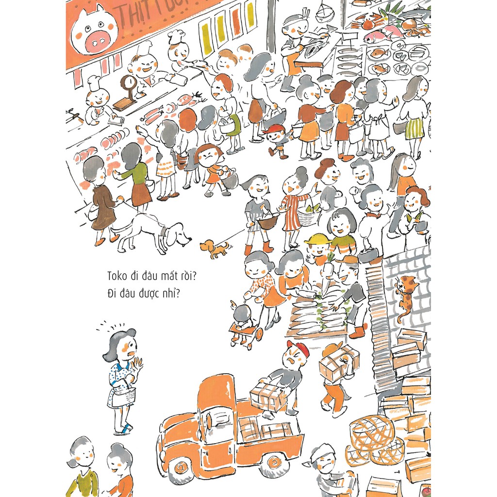 Sách Ehon Nhật Bản - Toko đi đâu mất rồi
