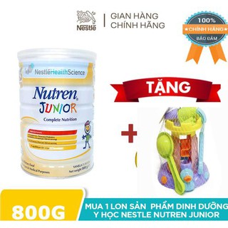 Nutren Junior 800g. Hỗ trợ tăng cân hiệu quả. Sữa chính hãng Nestlé Thụy Sĩ.