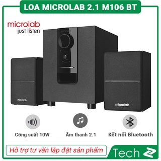Loa Bluetooth Microlab 2.1 M106 BT Đen