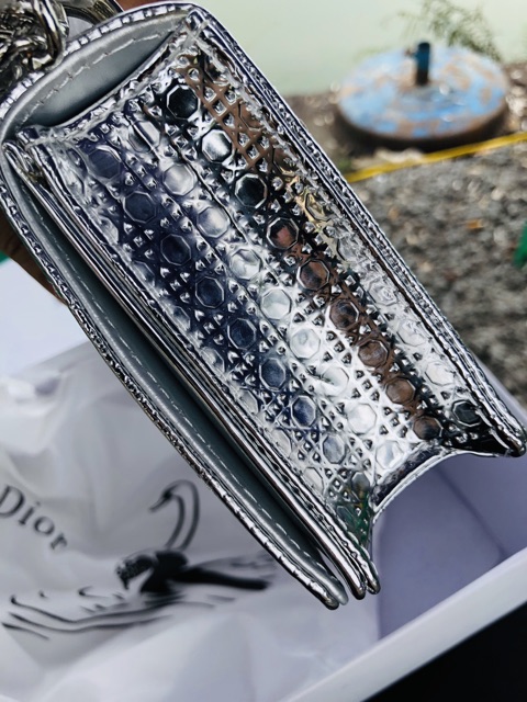 Túi D.i.o.r rama bạc ko hộp