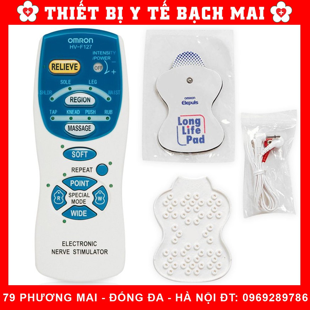 Máy Massage Xung Điện Omron HV-F127-HV-F128 [Nhật Bản, Bảo Hành 02 Năm]